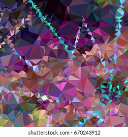Geometric low polygonal background. Abstract multicolor mosaic backdrop. Design element for book covers, presentations layouts, title backgrounds. Vector clip art.