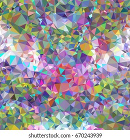 Geometric low polygonal background. Abstract multicolor mosaic backdrop. Design element for book covers, presentations layouts, title backgrounds. Vector clip art.
