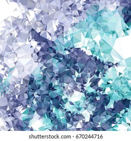 Geometric low polygonal background. Abstract multicolor mosaic backdrop. Design element for book covers, presentations layouts, title backgrounds. Vector clip art.