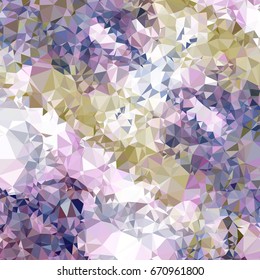 Geometric low polygonal background. Abstract multicolor mosaic backdrop. Design element for book covers, presentations layouts, title backgrounds. Vector clip art.