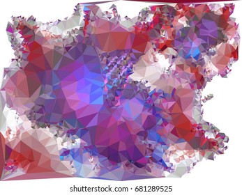 Geometric low polygonal background. Abstract multicolor mosaic backdrop. Design element for book covers, presentations layouts, title backgrounds. Vector clip art.