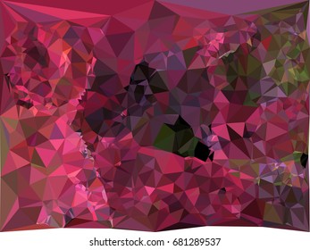 Geometric low polygonal background. Abstract multicolor mosaic backdrop. Design element for book covers, presentations layouts, title backgrounds. Vector clip art.