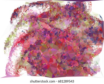 Geometric low polygonal background. Abstract multicolor mosaic backdrop. Design element for book covers, presentations layouts, title backgrounds. Vector clip art.