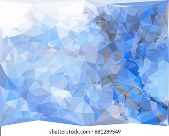 Geometric low polygonal background. Abstract multicolor mosaic backdrop. Design element for book covers, presentations layouts, title backgrounds. Vector clip art.