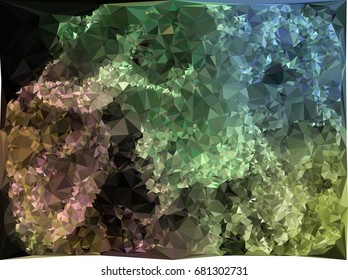 Geometric low polygonal background. Abstract multicolor mosaic backdrop. Design element for book covers, presentations layouts, title backgrounds. Vector clip art.