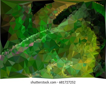Geometric low polygonal background. Abstract multicolor mosaic backdrop. Design element for book covers, presentations layouts, title backgrounds. Vector clip art.