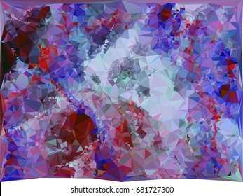 Geometric low polygonal background. Abstract multicolor mosaic backdrop. Design element for book covers, presentations layouts, title backgrounds. Vector clip art.