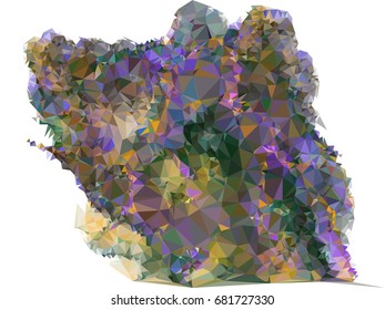 Geometric low polygonal background. Abstract multicolor mosaic backdrop. Design element for book covers, presentations layouts, title backgrounds. Vector clip art.