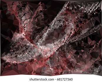 Geometric low polygonal background. Abstract multicolor mosaic backdrop. Design element for book covers, presentations layouts, title backgrounds. Vector clip art.