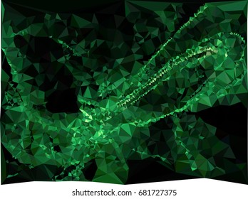 Geometric low polygonal background. Abstract multicolor mosaic backdrop. Design element for book covers, presentations layouts, title backgrounds. Vector clip art.