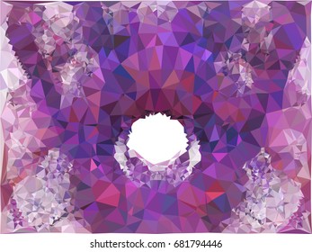 Geometric low polygonal background. Abstract multicolor mosaic backdrop. Design element for book covers, presentations layouts, title backgrounds. Vector clip art.