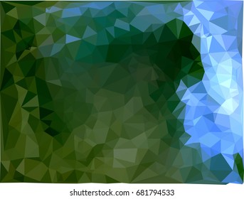 Geometric low polygonal background. Abstract multicolor mosaic backdrop. Design element for book covers, presentations layouts, title backgrounds. Vector clip art.