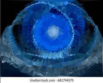 Geometric low polygonal background. Abstract multicolor mosaic backdrop. Design element for book covers, presentations layouts, title backgrounds. Vector clip art.