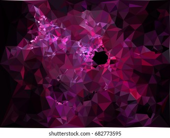Geometric low polygonal background. Abstract multicolor mosaic backdrop. Design element for book covers, presentations layouts, title backgrounds. Vector clip art.