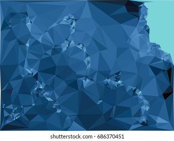 Geometric low polygonal background. Abstract multicolor mosaic backdrop. Design element for book covers, presentations layouts, title backgrounds. Vector clip art.