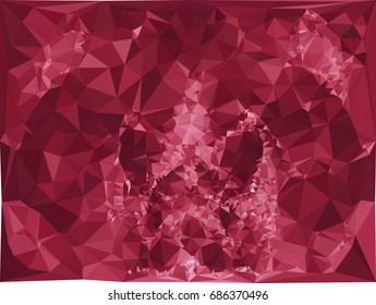 Geometric low polygonal background. Abstract multicolor mosaic backdrop. Design element for book covers, presentations layouts, title backgrounds. Vector clip art.