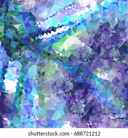 Geometric low polygonal background. Abstract mosaic backdrop. Design element for book covers, presentations layouts, title backgrounds. Vector.