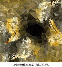 Geometric low polygonal background. Abstract mosaic backdrop. Design element for book covers, presentations layouts, title backgrounds. Vector clip art.