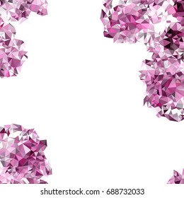 Geometric low polygonal background. Abstract mosaic backdrop. Design element for book covers, presentations layouts, title backgrounds. Vector.