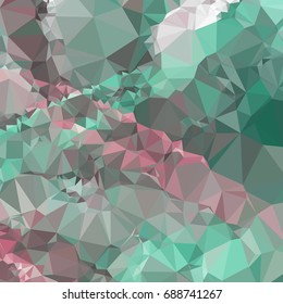 Geometric low polygonal background. Abstract mosaic backdrop. Design element for book covers, presentations layouts, title backgrounds. Vector clip art.