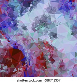 Geometric low polygonal background. Abstract mosaic backdrop. Design element for book covers, presentations layouts, title backgrounds. Vector clip art.