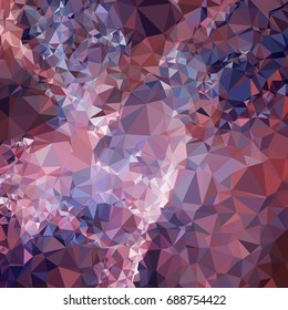 Geometric low polygonal background. Abstract mosaic backdrop. Design element for book covers, presentations layouts, title backgrounds. Vector clip art.