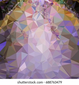 Geometric low polygonal background. Abstract mosaic backdrop. Design element for book covers, presentations layouts, title backgrounds. Vector clip art.