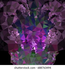 Geometric low polygonal background. Abstract mosaic backdrop. Design element for book covers, presentations layouts, title backgrounds. Vector clip art.