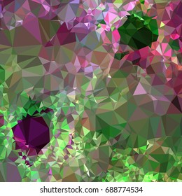 Geometric low polygonal background. Abstract mosaic backdrop. Design element for book covers, presentations layouts, title backgrounds. Vector clip art.