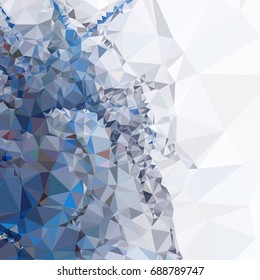 Geometric low polygonal background. Abstract mosaic backdrop. Design element for book covers, presentations layouts, title backgrounds. Vector clip art.