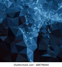 Geometric low polygonal background. Abstract mosaic backdrop. Design element for book covers, presentations layouts, title backgrounds. Vector clip art.
