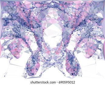 Geometric low polygonal background. Abstract multicolor mosaic backdrop. Design element for book covers, presentations layouts, title backgrounds. Vector clip art.