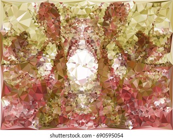 Geometric low polygonal background. Abstract multicolor mosaic backdrop. Design element for book covers, presentations layouts, title backgrounds. Vector clip art.
