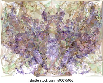 Geometric low polygonal background. Abstract multicolor mosaic backdrop. Design element for book covers, presentations layouts, title backgrounds. Vector clip art.