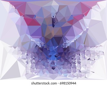 Geometric low polygonal background. Abstract multicolor mosaic backdrop. Design element for book covers, presentations layouts, title backgrounds. Vector clip art.