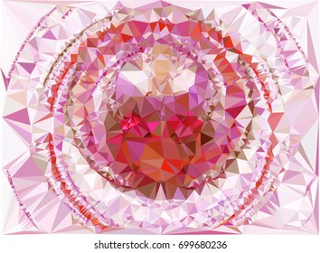 Geometric low polygonal background. Abstract multicolor mosaic backdrop. Design element for book covers, presentations layouts, title backgrounds. Vector clip art.