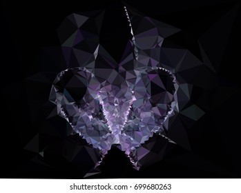 Geometric low polygonal background. Abstract multicolor mosaic backdrop. Design element for book covers, presentations layouts, title backgrounds. Vector clip art.