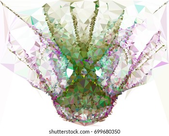 Geometric low polygonal background. Abstract multicolor mosaic backdrop. Design element for book covers, presentations layouts, title backgrounds. Vector clip art.