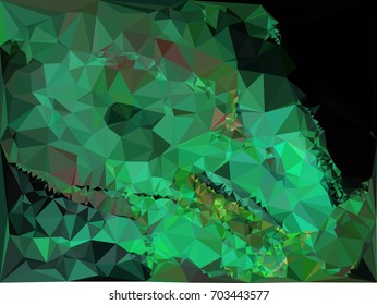 Geometric low polygonal background. Abstract mosaic backdrop. Design element for book covers, presentations layouts, title backgrounds. Vector clip art.