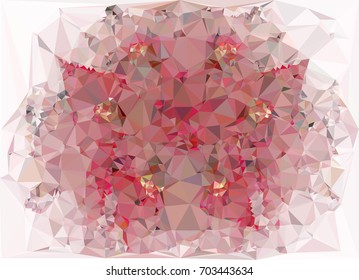 Geometric low polygonal background. Abstract mosaic backdrop. Design element for book covers, presentations layouts, title backgrounds. Vector clip art.