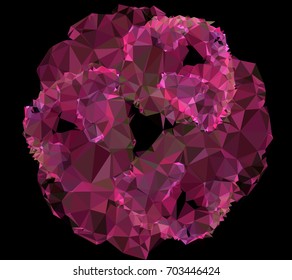 Geometric low polygonal background. Abstract mosaic backdrop. Design element for book covers, presentations layouts, title backgrounds. Vector clip art.
