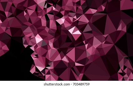 Geometric low polygonal background. Abstract mosaic backdrop. Design element for book covers, presentations layouts, title backgrounds. Vector clip art.