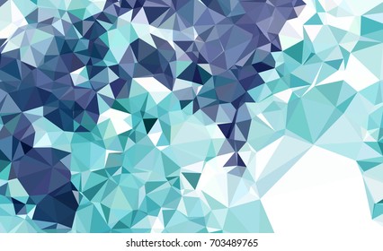 Geometric low polygonal background. Abstract mosaic backdrop. Design element for book covers, presentations layouts, title backgrounds. Vector clip art.