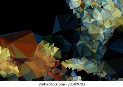 Geometric low polygonal background. Abstract mosaic backdrop. Design element for book covers, presentations layouts, title backgrounds. Vector clip art.
