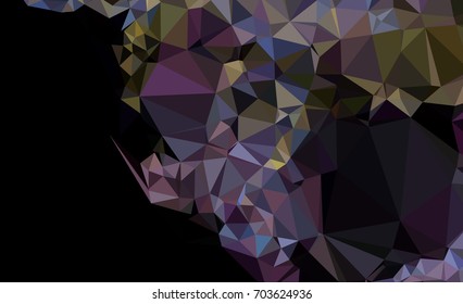 Geometric low polygonal background. Abstract mosaic backdrop. Design element for book covers, presentations layouts, title backgrounds. Vector clip art.