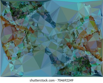 Geometric low polygonal background. Abstract multicolor mosaic backdrop. Design element for book covers, presentations layouts, title backgrounds. Vector clip art.