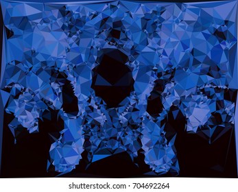 Geometric low polygonal background. Abstract multicolor mosaic backdrop. Design element for book covers, presentations layouts, title backgrounds. Vector clip art.