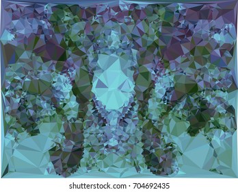 Geometric low polygonal background. Abstract multicolor mosaic backdrop. Design element for book covers, presentations layouts, title backgrounds. Vector clip art.