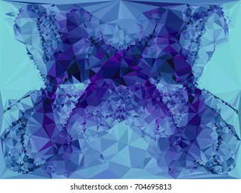 Geometric low polygonal background. Abstract multicolor mosaic backdrop. Design element for book covers, presentations layouts, title backgrounds. Vector clip art.