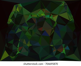 Geometric low polygonal background. Abstract multicolor mosaic backdrop. Design element for book covers, presentations layouts, title backgrounds. Vector clip art.